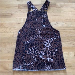 Cheetah overall dress